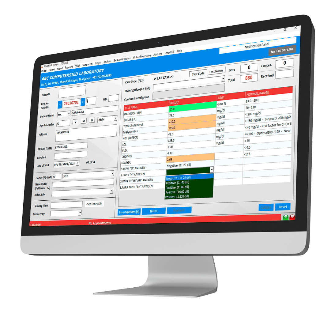 Clinical Laboratory Software